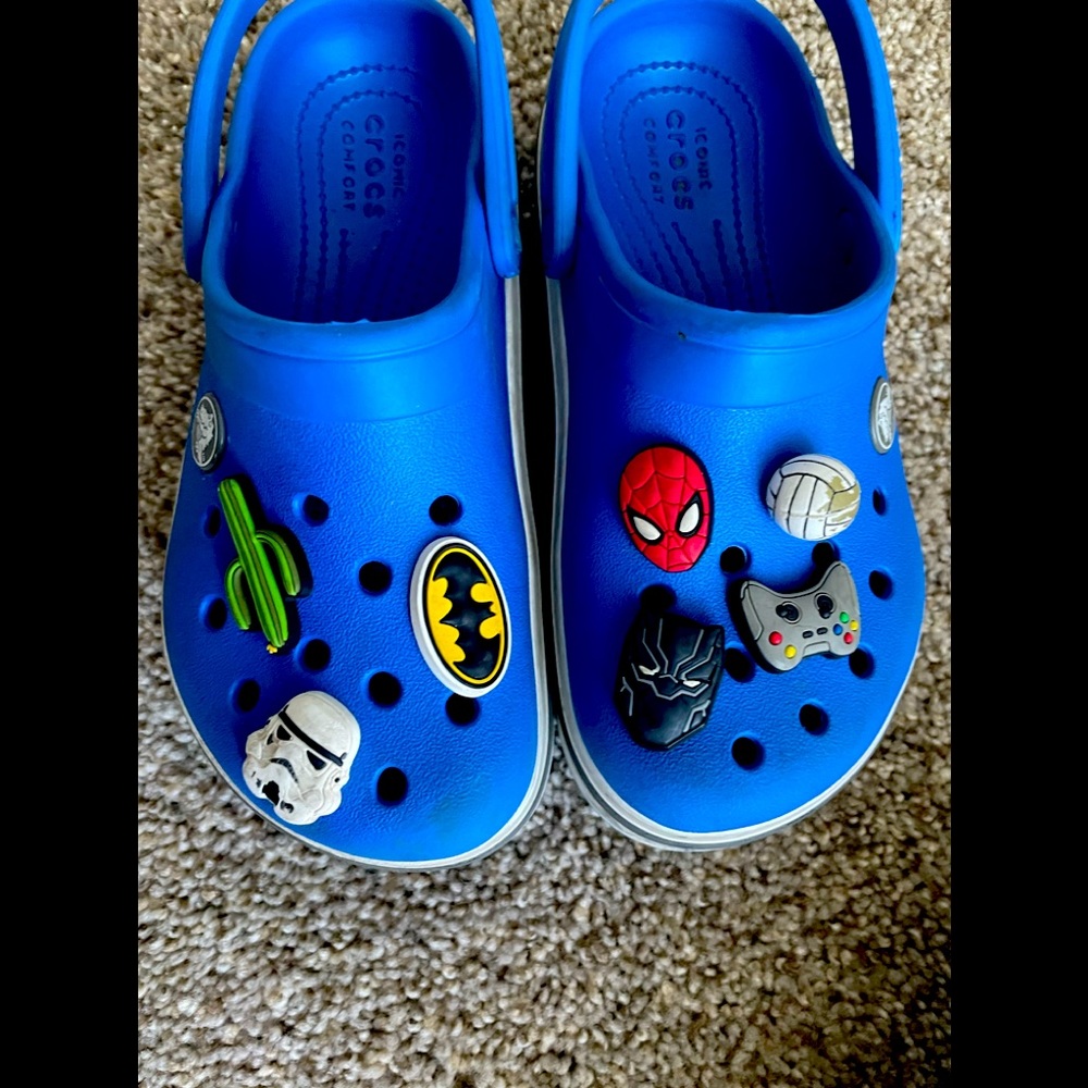 Kids size 12 Crocs blue